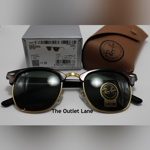 Model Display Ray-Ban Clubmaster Green G15 Lens RB3016 - Picture 3 of 16